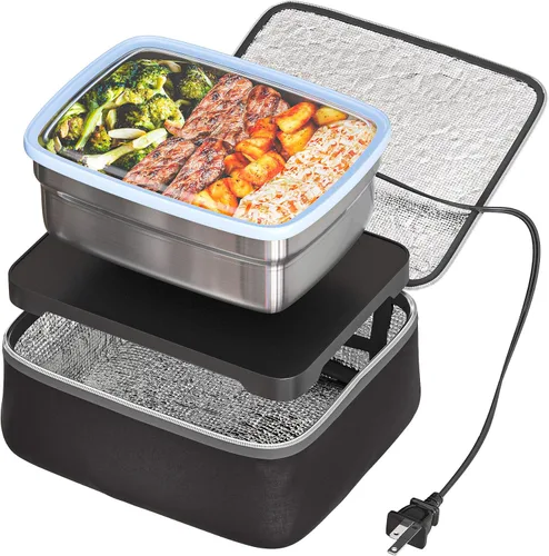 Skywin - Horno portátil y calentador de almuerzos, calentador de alimentos personal para recalentar comidas en el trabajo sin microondas en la