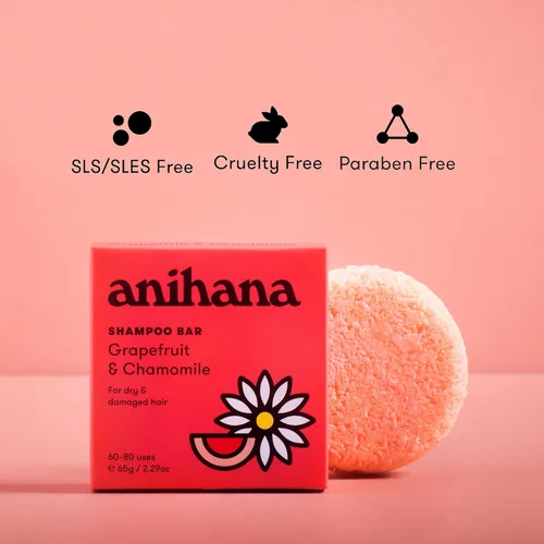 Miniatura 4 de ANIHANA Juego de barra de champú y acondicionador para cabello seco dañado, seguro para teñido, hidratante, aspecto saludable, sin parabenos