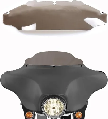 Miniatura 16 de Parabrisas negro de 4.5" para motocicleta, compatible con Harley Davidson Touring Street Glide Electra Glide FLHT FLHTCU Ultra Classic Glide FLHX