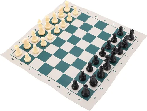 Miniatura 8 de Generic PVC Portable Chess Travel Portable Folding Chess Sets for Indooroutdoor Play Relaxation