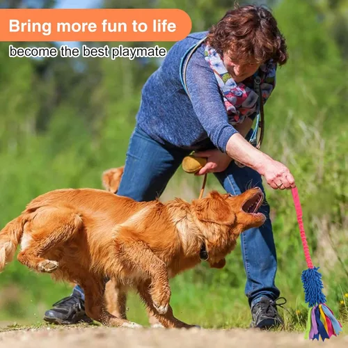 Miniatura 5 de wodoca Juguete de remolcador para perros, juguetes para perros para masticadores agresivos, juguete de cuerda fuerte para chirridos, juguete