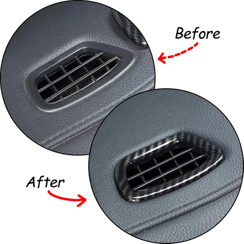 Miniatura 4 de 2 cubiertas de marco de salida de aire superior para Honda Pilot 2016-2022/Honda Ridgeline 2017-2023/Honda Passport 2019-2023, accesorios ABS