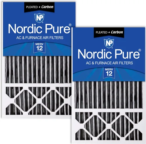 Miniatura 9 de Nordic Pure 16x25x5 (15_3/4 x 24_3/4 x 4_3/8) Filtros de aire de repuesto MERV 12 para Honeywell/Lennox, paquete de 2