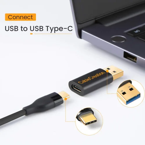 Miniatura 3 de CableCreation Adaptador USB C hembra a USB macho, USB 3.1 5Gbps USB C a A adaptador hembra para portátiles Logitech StreamCam VR Link para carga