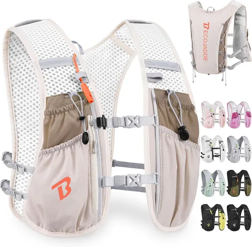 Miniatura 28 de BECOJADDE Chaleco de Hidratación Mochila para Correr para Hombres Mujeres, Mochila de Hidratación Ligera de 5L para Correr, Chaleco de Hidratación