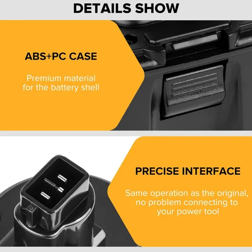 Miniatura 4 de DONGPUCUN Paquete de 2 baterías y cargador de 18 V 5.0 Ah para batería Dewalt 18V XRP DC9096 DC9099 DW9098 con cargador de batería DC9310 de 18
