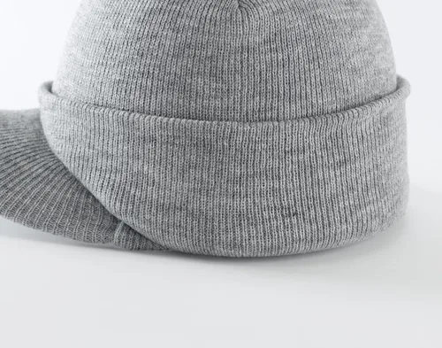 Miniatura 73 de Home Prefer - Gorro de invierno para hombre con visera, cálida y doble punto.