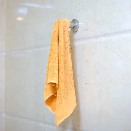 Miniatura 5 de KINJOEK 12 ganchos para toallas de baño de 4 pulgadas, ganchos resistentes para bata de montaje en pared, gancho de acero inoxidable cepillado