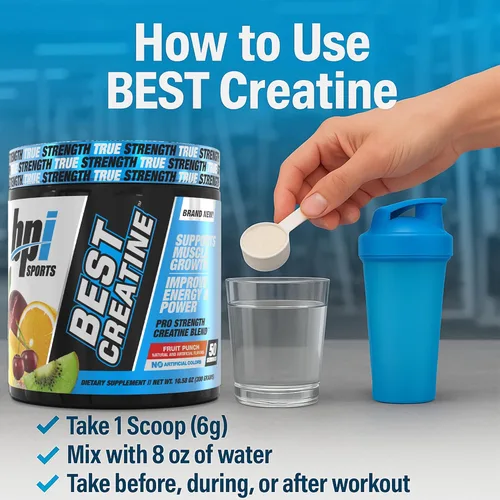 Miniatura 6 de BPI Sports la mejor creatina - Polvo de creatina monohidrato para hombres y mujeres, sal del Himalaya - Fuerza, bombeo, resistencia, crecimiento