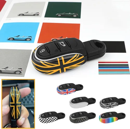 Miniatura 4 de Heinmo Funda de llave con control remoto de ABS para Cooper ONE S JCW Clubman Countryman F54 F55 F56 F57 F60, accesorios de estilo para coche