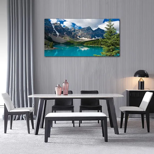 Miniatura 5 de yearainn Lienzo grande de Moraine Lake para pared, decoración de pared para dormitorio, imagen de montaña, lienzo, decoración de sala de estar