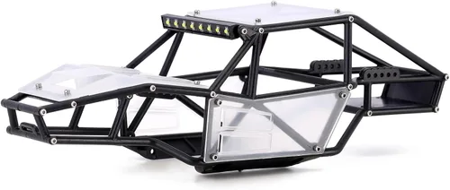 Miniatura 7 de INJORA Kit de Chasis de Caparazón de Cuerpo de Buggy de Nylon Rock Tarantula para Mejora de TRX4M 1/18 RC Crawler (Negro)