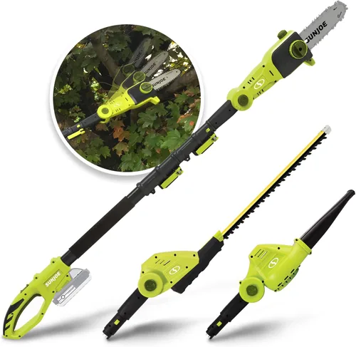 Miniatura 9 de Sun Joe IONMAX GTS4002C - Sistema inalámbrico de cuidado del césped, cortadora de setos y césped con sierra de poste de 8 pulgadas