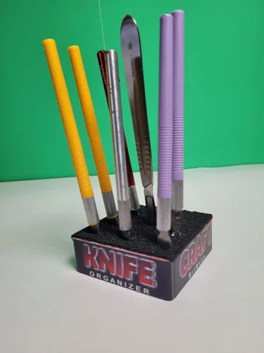 Miniatura 5 de Soporte organizador de cuchillos Hobby para Xacto, cuchillos de precisión y bisturíes