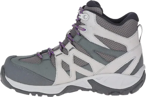 Miniatura 4 de Merrell Botas de construcción de cuero de sirena para mujer, con puntera de aleación impermeable, BrindleBoulder