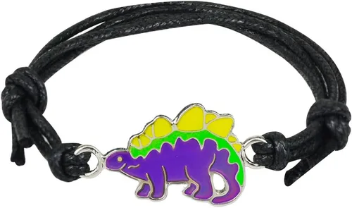 Lindo estegosaurio dinosaurio encanto cambio de color pulsera de humor para niños niñas Dino joyería, Alloy de zinc
