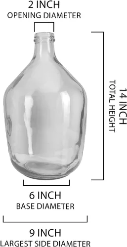 Miniatura 6 de Serene Spaces Living Jarrón alto transparente/marrón, florero de vidrio, elegante decoración del hogar para flores frescas o secas, perfecto