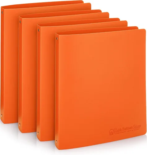 Miniatura 9 de Premium Economy - Carpeta económica de 3 anillas, anillos redondos de 1.5 pulgadas, con capacidad para 300 hojas, flexible, ligera, paquete de 4