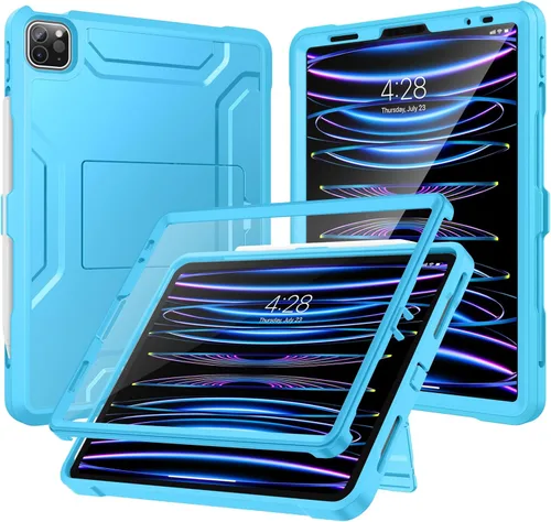 Miniatura 15 de Soke Funda para iPad Pro de 11 pulgadas 2022/2021/2020/2018/iPad Air de 5ª/4ª generación, protector de pantalla integrado - Compatible con carga