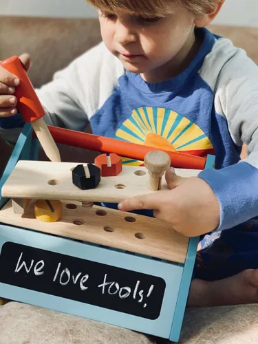 Miniatura 8 de Tender Leaf Toys - Caja de herramientas Tap Tap - Caja de herramientas realista para juegos creativos de simulación para niños mayores de 3 años