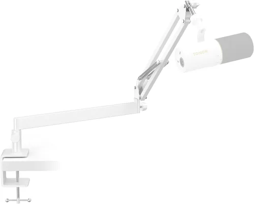 Miniatura 10 de TONOR Brazo de Micrófono Boom, Brazo de Micrófono de Bajo Perfil, Soporte de Micrófono Completamente Ajustable con Abrazadera de Montaje