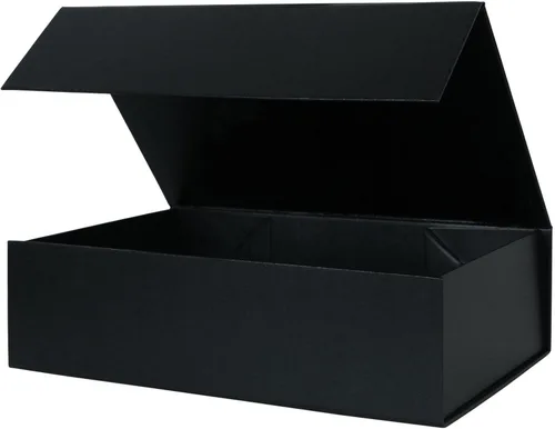 Miniatura 10 de Aimyoo Cajas de regalo magnéticas Galaxy negras con tapas 13.8x9x4.3 pulgadas, caja grande de propuesta para dama de honor y padrino, caja plegable