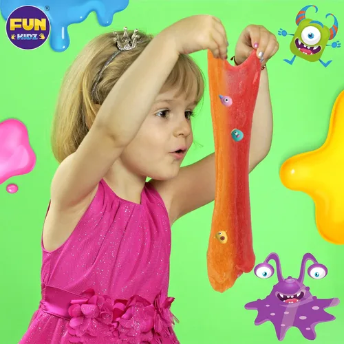 Miniatura 9 de Kit de slime de monstruo de Halloween para niñas de 6 a 12 años, kit de fabricación de slime FunKidz que brilla en la oscuridad para niños, haz