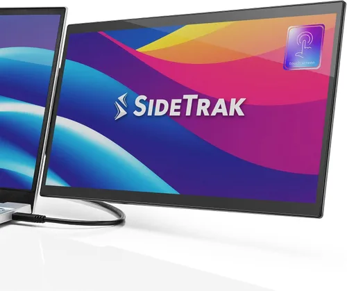 Miniatura 12 de SideTrak Swivel Pro - Monitor portátil ultra delgado de 13.3 pulgadas, pantallas para laptop FHD IPS 1080p con soporte + bisagra giratoria patentada