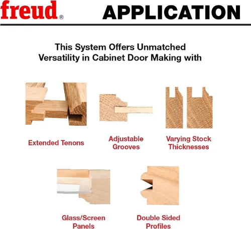 Miniatura 6 de Freud 99-760: Riel ajustable Premier de 1-11/16" (diámetro) y broca ajustable con vástago de 1/2" (redonda), longitud total de 3-3/4
