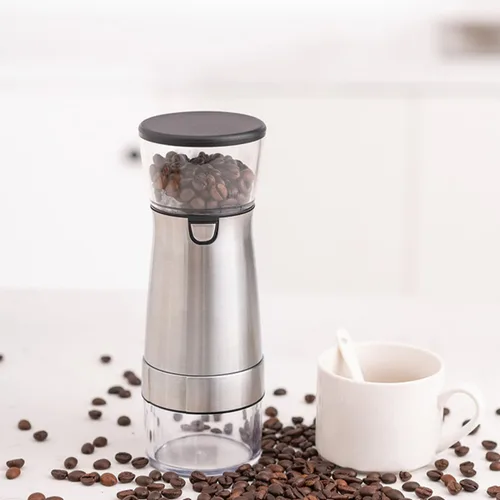 Miniatura 3 de BESPORTBLE Electric Coffee Grinder with Stainless Steel Liner Anti-skid Base USB Rechargeable Spice and Bean Grinder for Kitchen Easy to Clean Small