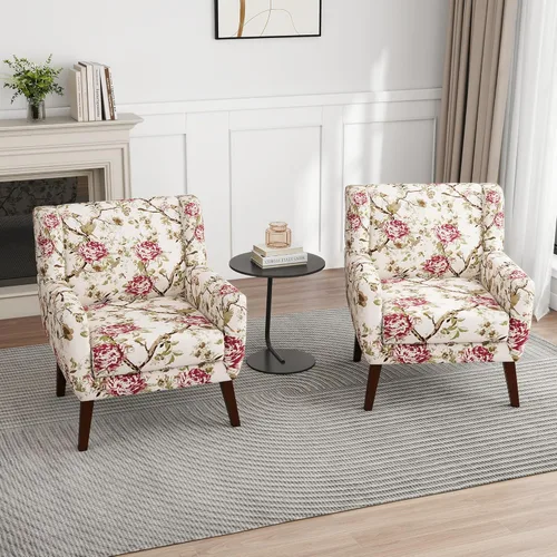 Miniatura 84 de Silla decorativa de piel sintética, moderna silla tapizada para sala de estar, cómodos asientos individuales con botones, asiento de lectura Negro