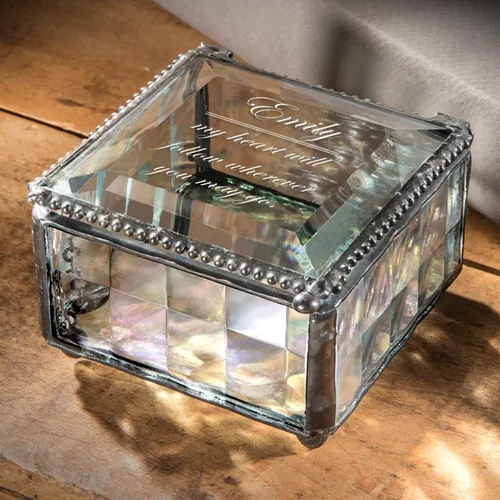 Miniatura 2 de Joyero personalizado decorativo para tocador, organizador de almacenamiento, regalo de recuerdo para amiga, hija, hermana, niña, mujer, decoración