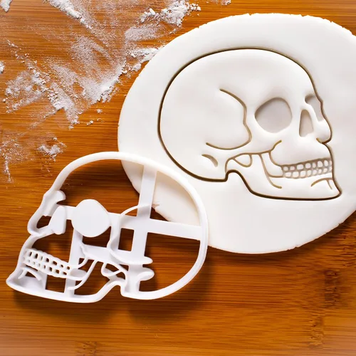 Miniatura 2 de Cortador de galletas Anatómico Cráneo Humano, 1 pieza - Bakerlogy