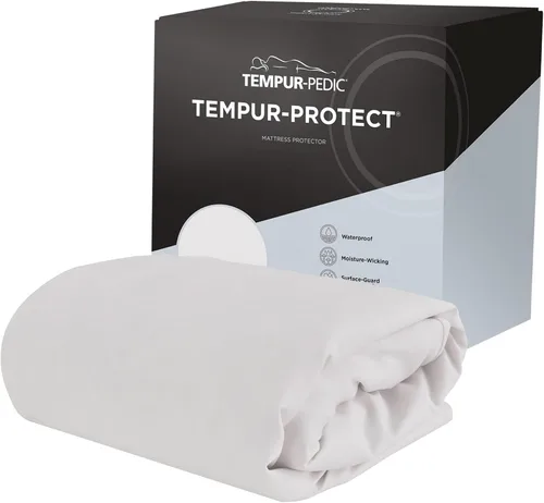 Miniatura 6 de Tempur-Pedic Protect - Protector de colchón impermeable, individual, color blanco