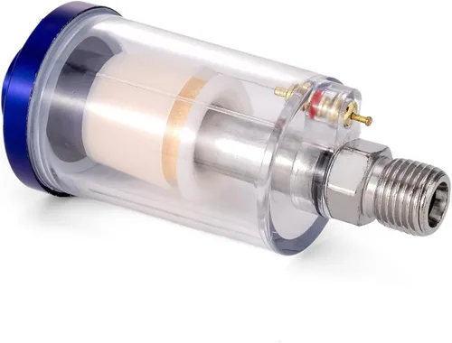 Miniatura 6 de Separador de agua y aceite de aire, filtro de trampa, separador de filtro de compresor de aire NPT de 1/4 pulgadas para pistola pulverizadora