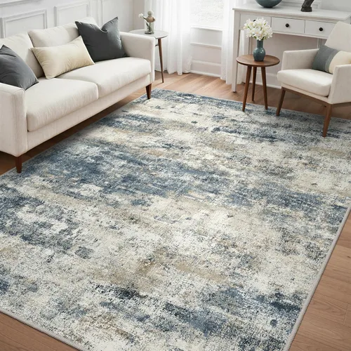 Miniatura 36 de GENIMO Alfombra antideslizante de 2 x 6 pies, lavable para pasillos de cocina, alfombras de cocina modernas abstractas, alfombra ligera de pelo bajo