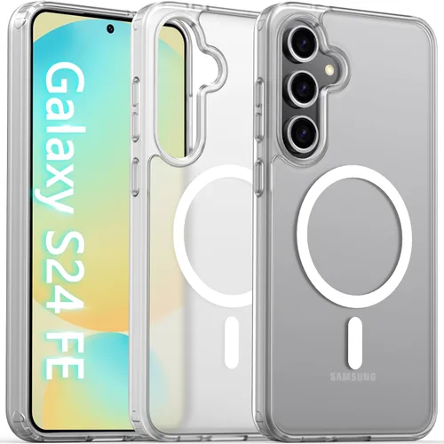 Miniatura 74 de Oterkin Funda magnética para Samsung Galaxy S24 Ultra mate, funda para teléfono S24 Ultra compatible con MagSafe, esmerilada, translúcida, a prueba