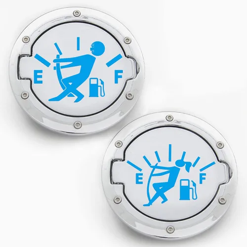 Miniatura 22 de 2 calcomanías divertidas para automóvil, calcomanías vacías para medidor de gas, gráficos de alto consumo de gas, calor y resistente al agua, no se
