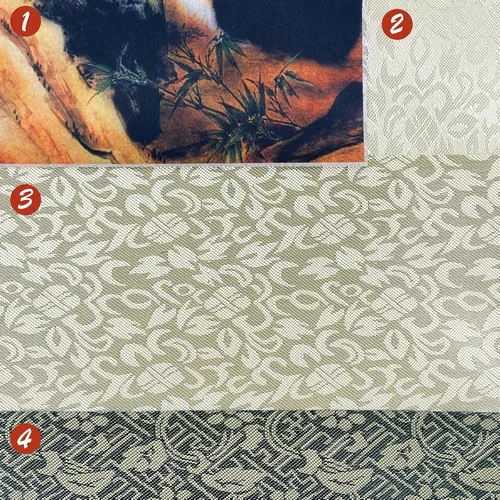 Miniatura 6 de AtfArt Decoración asiática de pared, hermosa pintura de pergamino de seda, 4 flores de hombre justo, orquídea ciruela, bambú, crisantemo, decoración