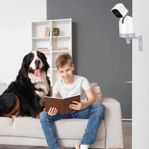 Miniatura 4 de Soporte de pared para cámara compatible con Blink Mini Pan-Tilt Camera, WYZE Cam Pan V3/Pan V4, WYZE Duo Cam, soporte de cámara ajustable de 180°