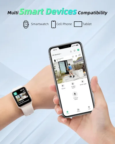 Miniatura 9 de Cámara solar MaxiViz para exteriores inalámbrica, cámara de seguridad Wi-Fi de 2.4GHz con detección de movimiento AI, cámaras para seguridad