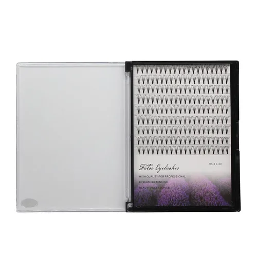 Miniatura 6 de Extensiones de pestañas postizas con volumen 20D, tallo corto, rizo D, grosor de 0.003 in, pestañas postizas individuales, suaves y ligeras
