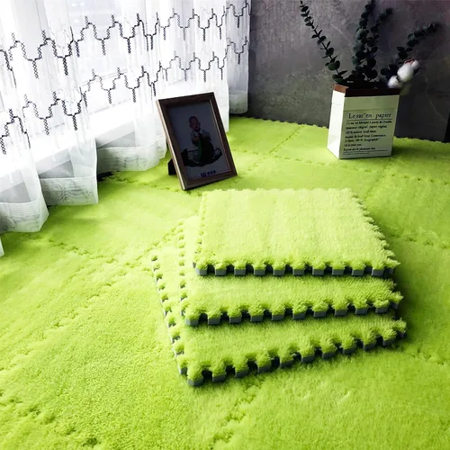 Miniatura 15 de 12 alfombrillas de juego de rompecabezas de azulejos entrelazadas de espuma EVA suave, alfombrillas protectoras para el suelo para la habitación