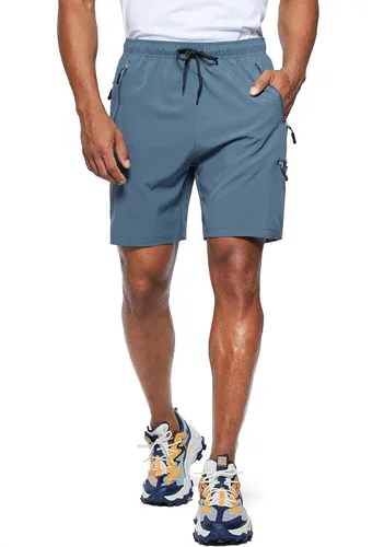 Miniatura 2 de Viodia Pantalones cortos de senderismo para hombre, elásticos, de secado rápido, ligeros, para hombre, pantalones cortos deportivos de pesca
