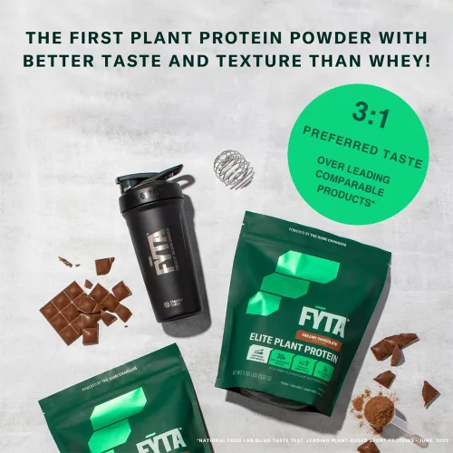 Miniatura 8 de FYTA Proteína vegana en polvo – Proteína en polvo a base de plantas con mejor sabor y textura que la proteína de suero – 1.06 oz sin OMG y sin