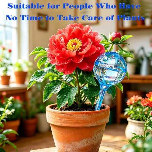 Miniatura 5 de MOONSOUND Globos de riego automático para plantas – 10 bombillas de riego automático para plantas en macetas de interior y exterior, cuidado