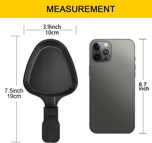 Miniatura 5 de HONNE Mini parrilla con revestimiento antiadherente, accesorios para derretir queso, repuesto de raclettes/platos adicionales de raclette