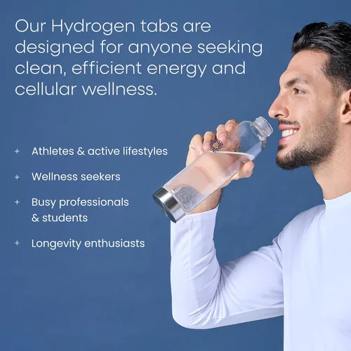 Miniatura 4 de Tabletas de agua de hidrógeno - Tabletas de suplemento molecular de magnesio H2 de 12 PPM para agua potable - Apoya la energía, la recuperación