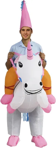 Miniatura 2 de HZGDEJTG Ropa inflable del montar a caballo blanco, ropa inflable para los adultos
