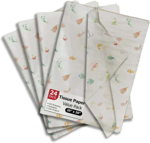 Miniatura 12 de Pro Supply Global Papel de seda impreso con hojas de otoño para bolsas de regalo o cajas y envoltura, papel de seda decorativo de otoño a granel